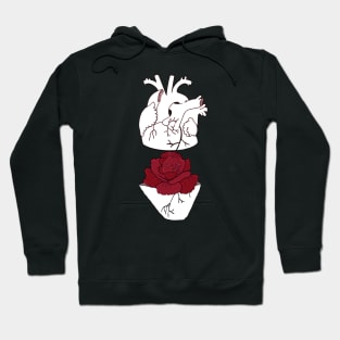 Anatomy heart flower Hoodie